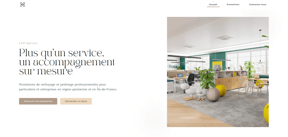 LVP Services - Site vitrine