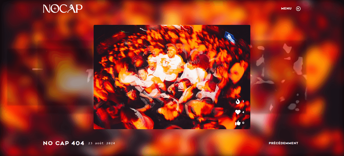 NoCap Discover - Site vitrine artistique